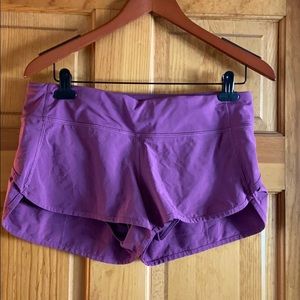 Lululemon speed shorts